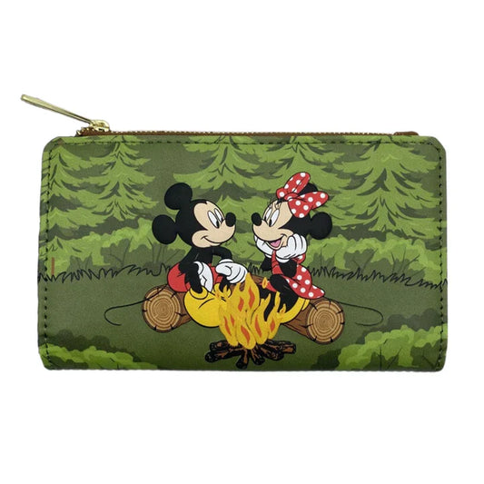 Loungefly Mickey, Minnie, & Friends Camping Scene Flap Wallet