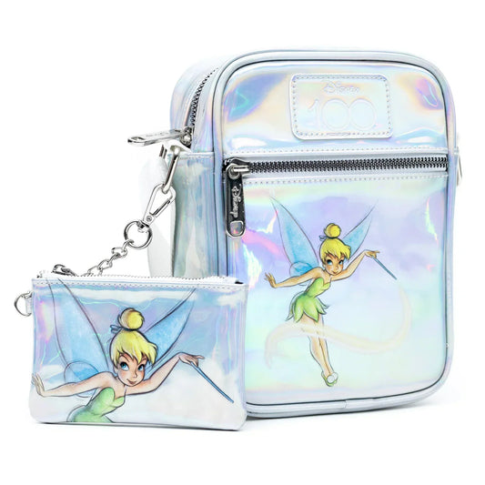 Disney 100 - Tinker Bell Holographic Crossbody Bag and ID/Coin Bag