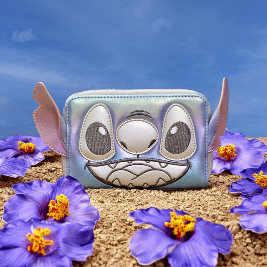 Disney100 Platinum Stitch Cosplay Zip Around Wallet