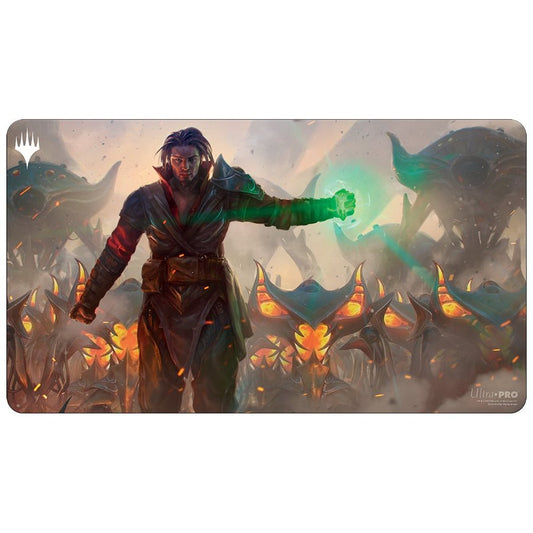 Playmat: Magic: The Gathering: Brothers War: Mishra, Eminent One