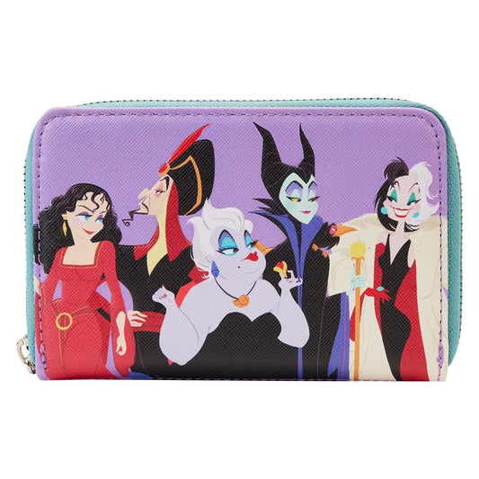 LF DISNEY VILLAINS COLOR BLOCK ZIPAROUND WALLET