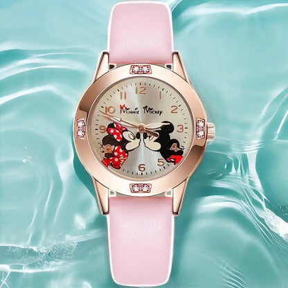 Montre à quartz Disney pour femmes avec Stitch et Mickey Minnie