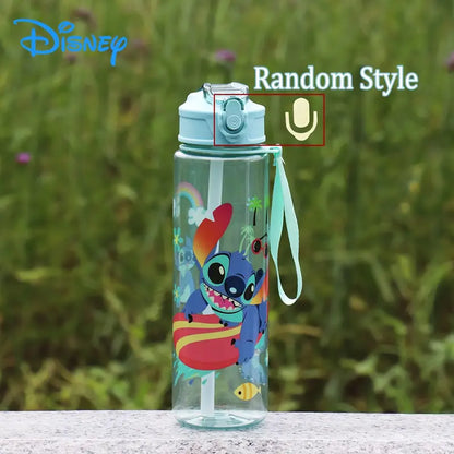 Gourde Sport Disney Stitch 800ml/27oz– Anti-Fuite, Design Cartoon, Léger et Portable – Idéal pour Escalade, Course, Fitness & Cadeau