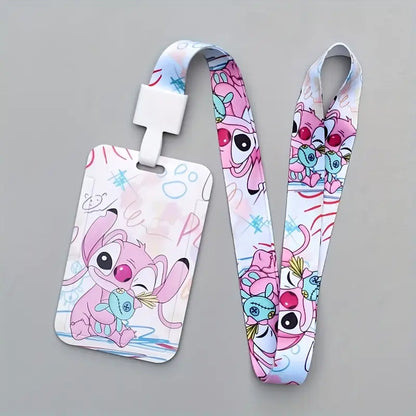 Porte-Carte Disney en Plastique Rigide avec Lanière Polyester et Gaufrage pour Badge