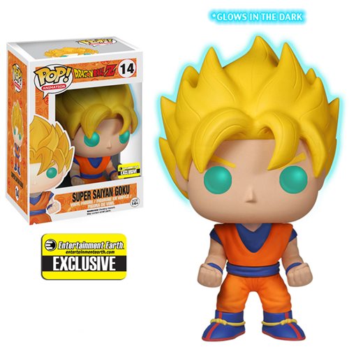 Dragon Ball Z Glow-in-the-Dark Super Saiyan Goku Pop! Figure - Entertainment Earth Exclusive #5040