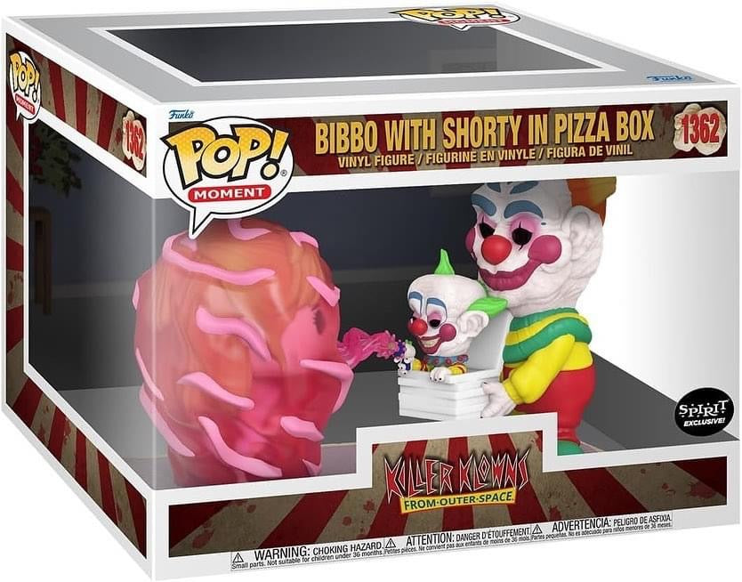 Funko Spirit Halloween Killer Klowns from Outer Space Bibbo with Shorty in Pizza Box Movie Moment POP! Figure