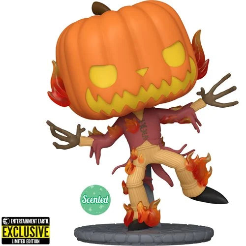 Nightmare Before Christmas 30th Anniversary Pumpkin King Scented Pop! Vinyl Figure #1357 - Entertainment Earth Exclusive