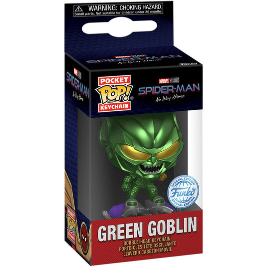 Pocket POP Keychain Marvel Spider-Man No Way Home Green Globin Exclusive