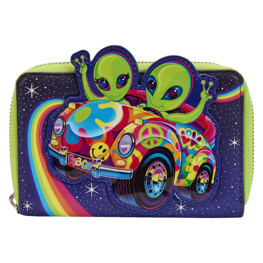 Loungefly Lisa Frank Cosmic Alien Ride Zip-Around Wallet