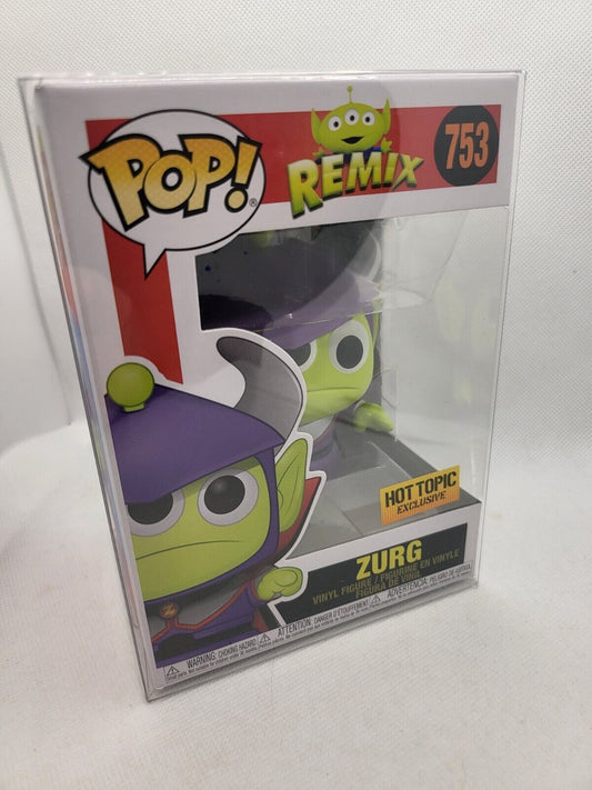 RARE Funko Pop #753 Zurg Metallic Toy Story Alien Remix Hot Topic Exclusive !
