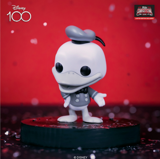 Funko Pop 100 ans de Disney : Donald Duck (Noir et blanc) (Target Exclusive) (TARGETCON 2023)